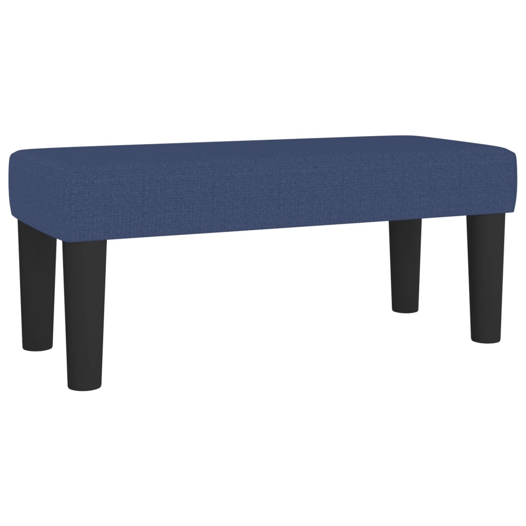 kontinentalseng med madras 80x200 cm stof blå