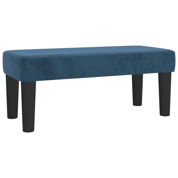 kontinentalseng med madras 90x190 cm fløjl mørkeblå