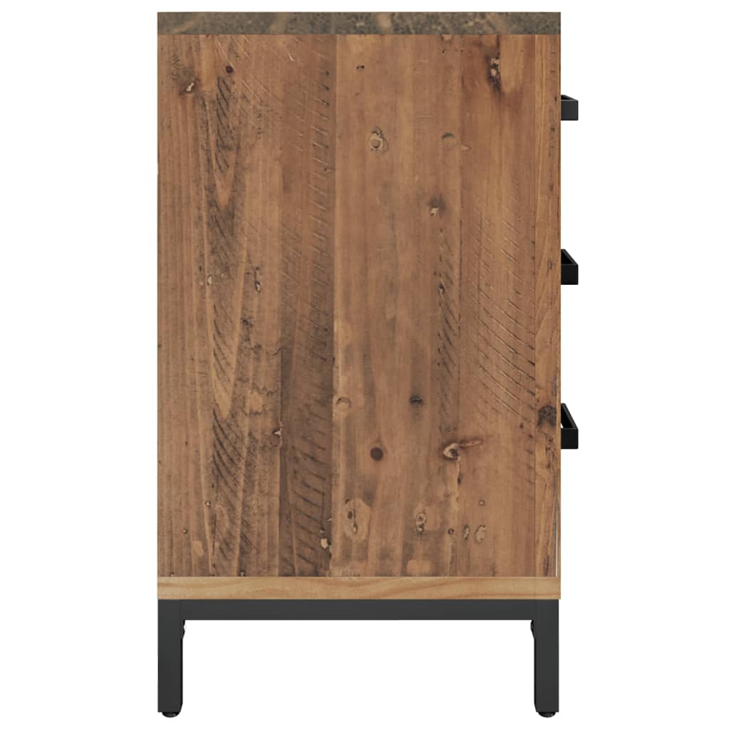 sengeborde 2 stk. 40x30x55 cm massivt fyrretræ
