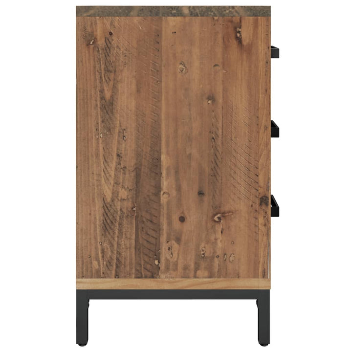 sengeborde 2 stk. 40x30x55 cm massivt fyrretræ