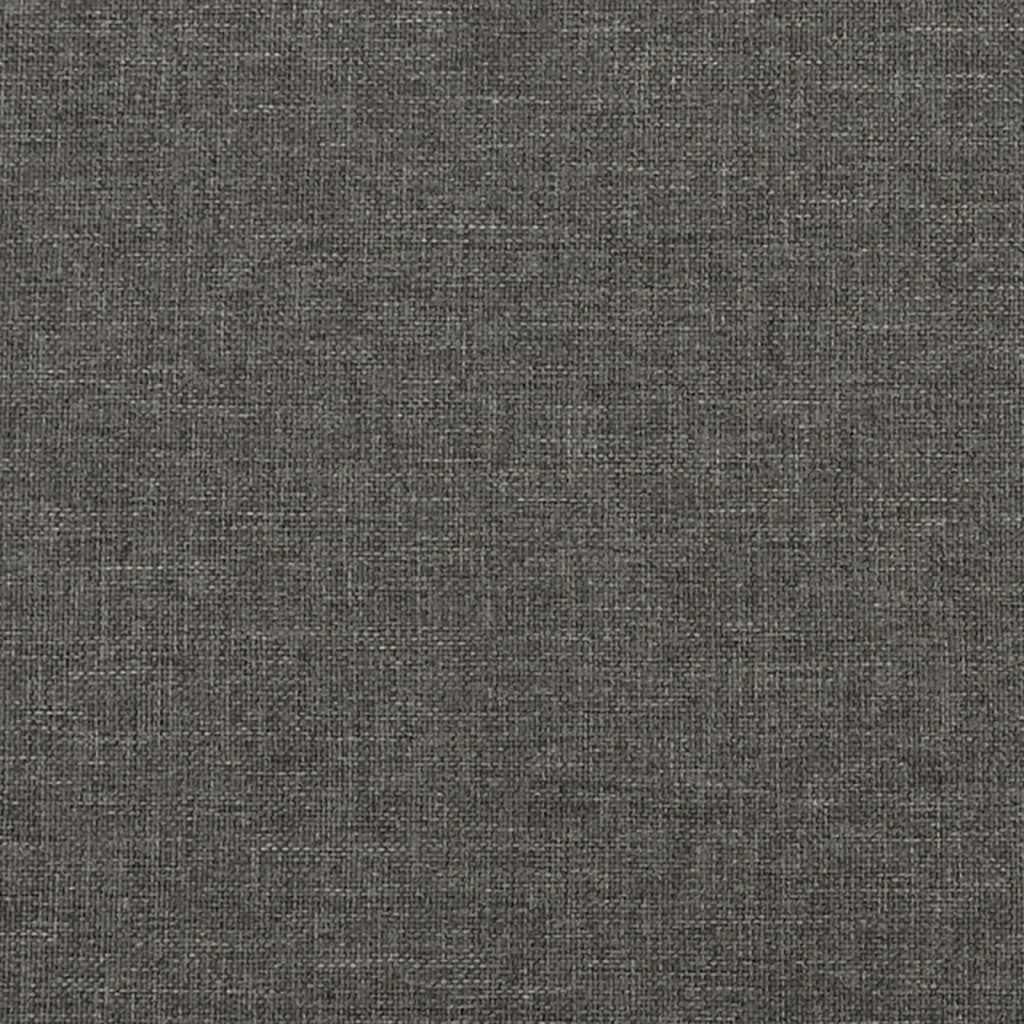 kontinentalseng med madras 80x200 cm stof mørkegrå