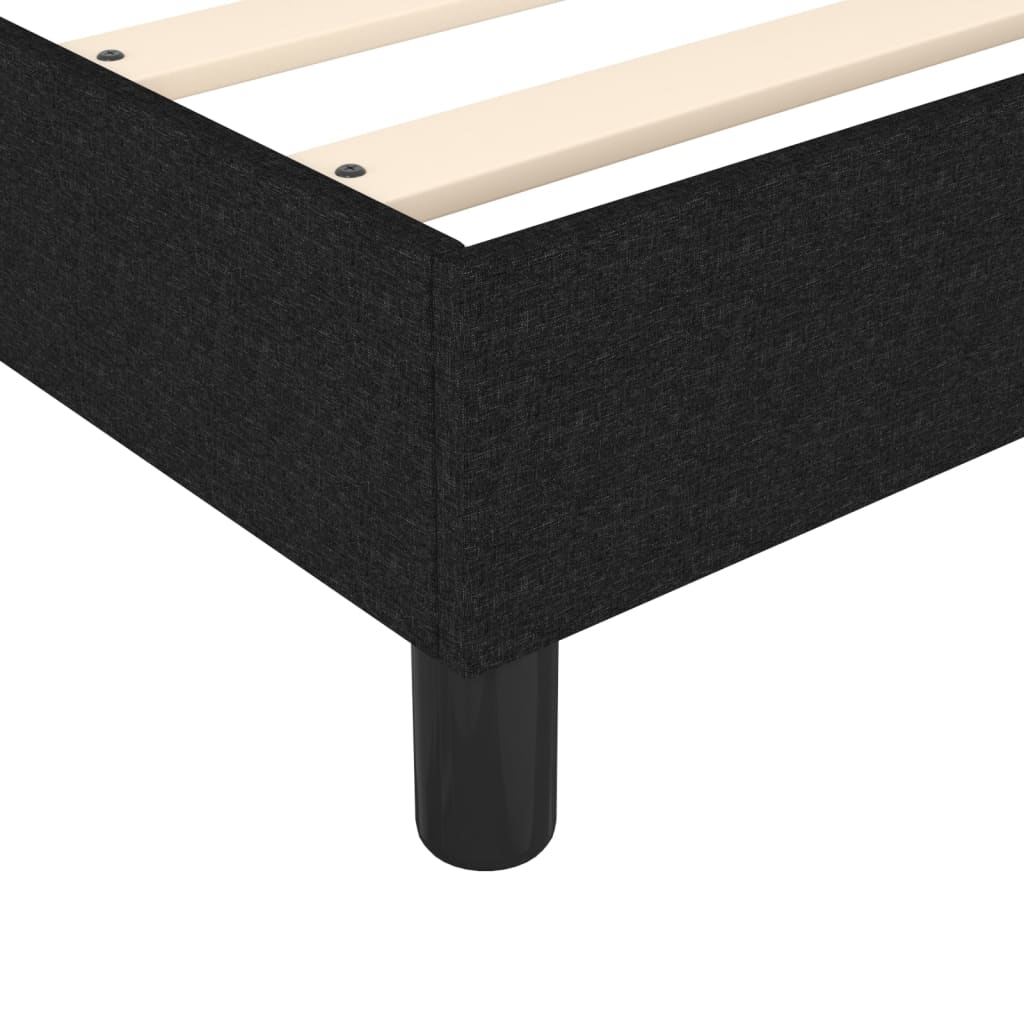 kontinentalseng med madras 200x200 cm stof sort