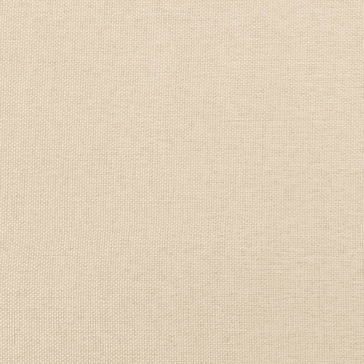 kontinentalseng med madras 90x190 cm stof cremefarvet