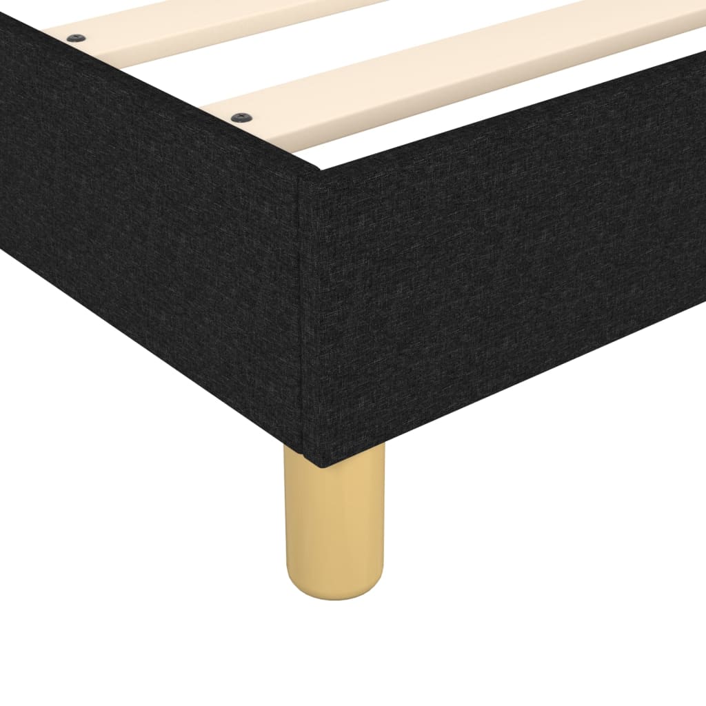 kontinentalseng med madras 200x200 cm stof sort