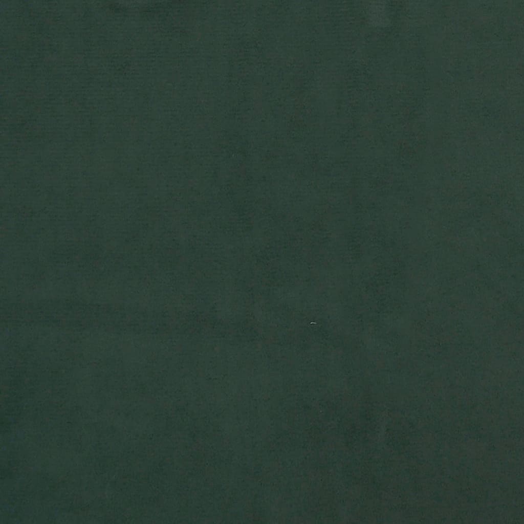 kontinentalseng med madras 80x200 cm fløjl mørkegrøn