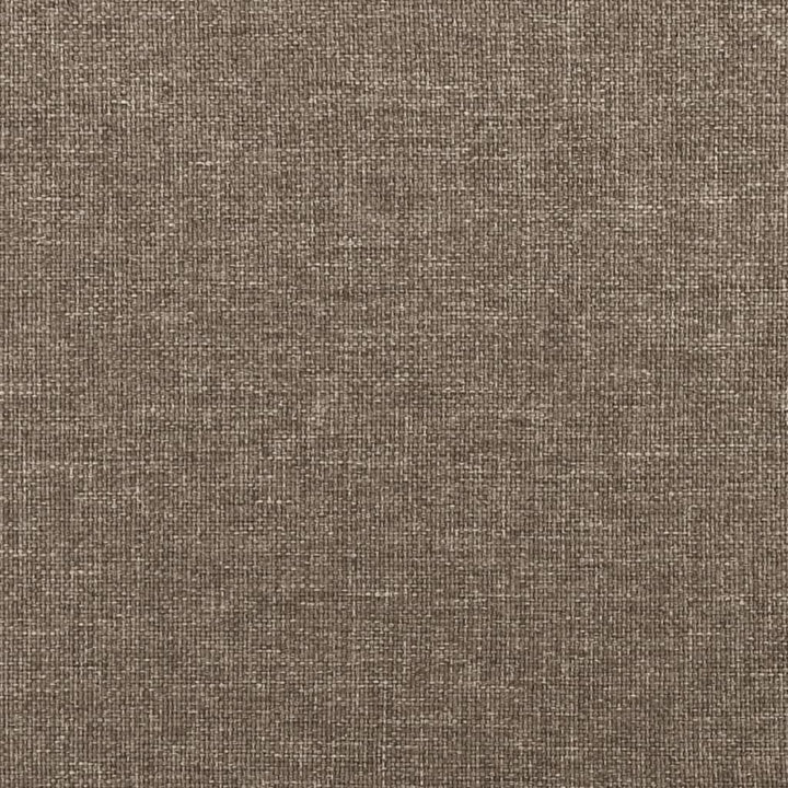 kontinentalseng med madras 90x190 cm stof gråbrun