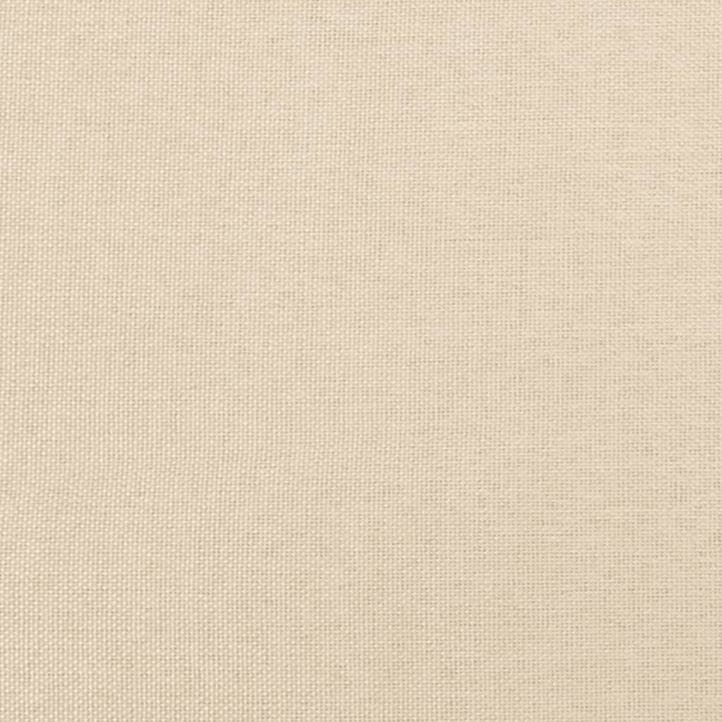 kontinentalseng med madras 90x190 cm stof cremefarvet