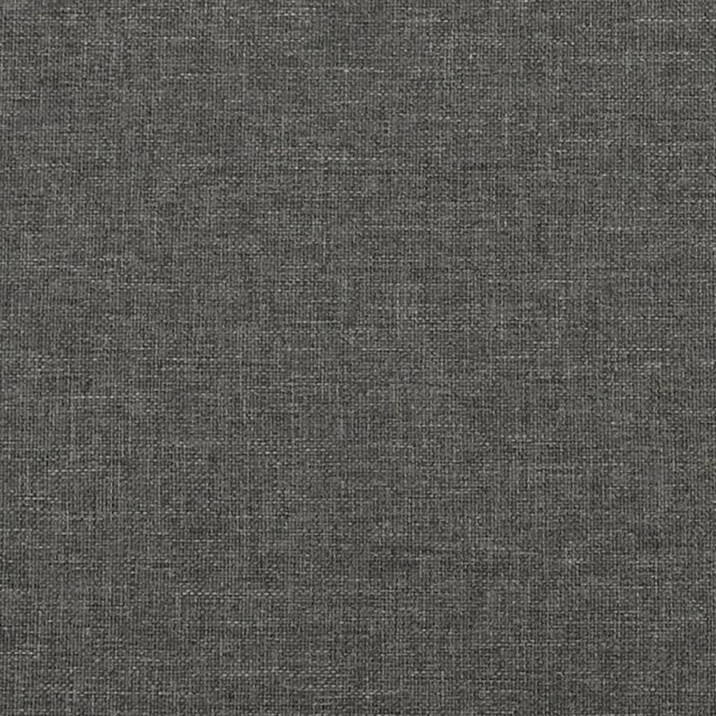 kontinentalseng med madras 80x200 cm stof mørkegrå