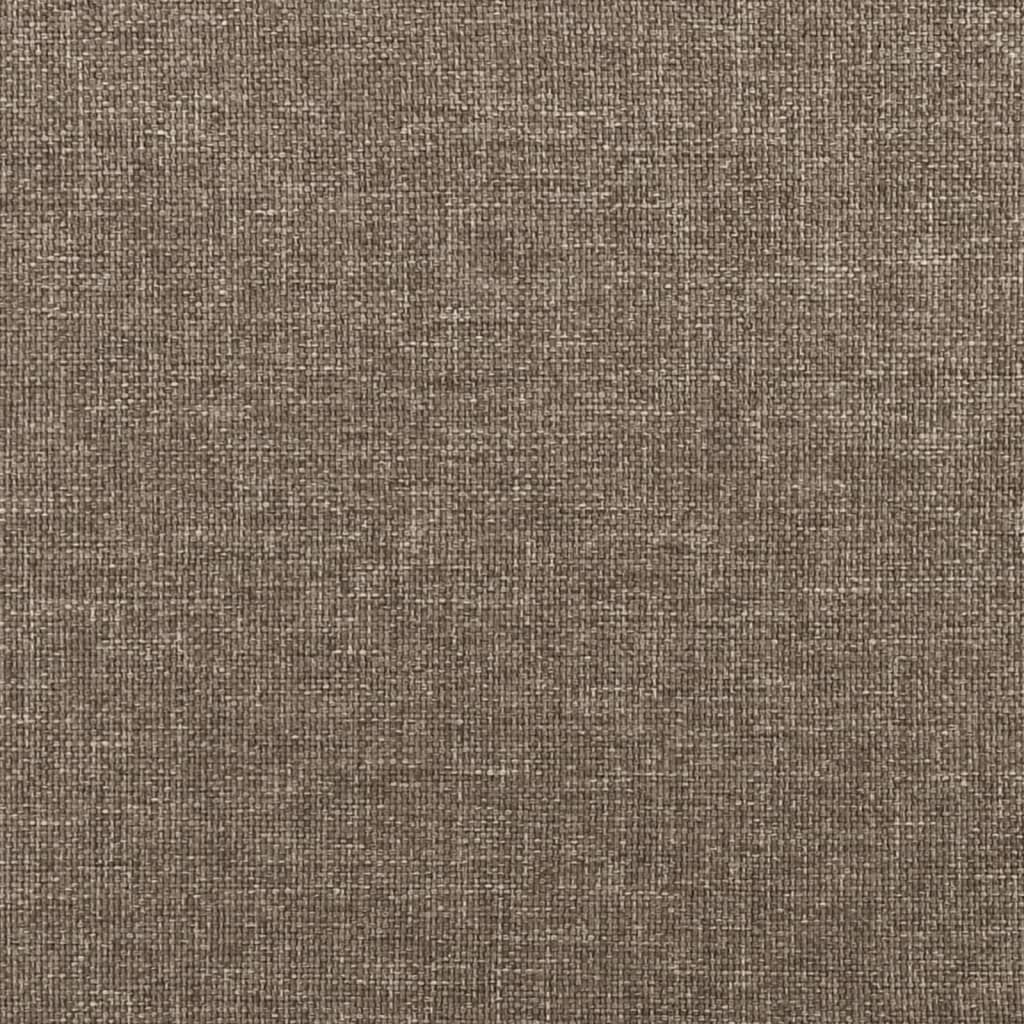 kontinentalseng med madras 90x190 cm stof gråbrun