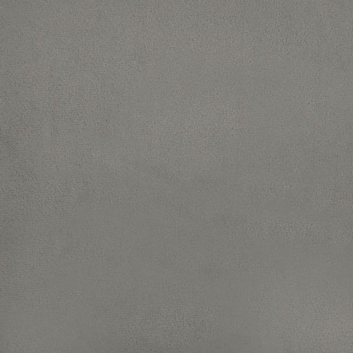 kontinentalseng med madras 80x200 cm fløjl lysegrå