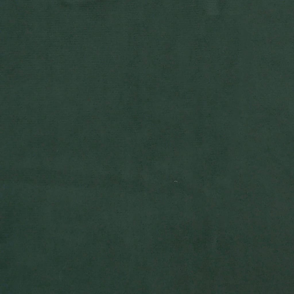 kontinentalseng med madras 80x200 cm fløjl mørkegrøn