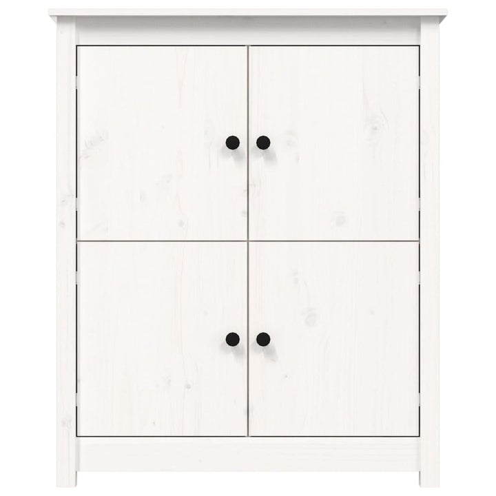 skænk 83x41,5x100 cm massivt fyrretræ hvid