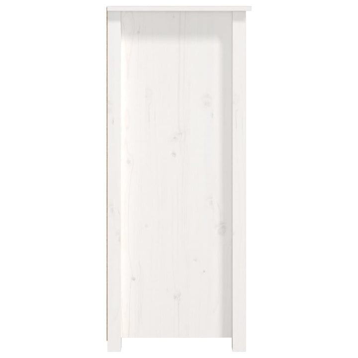 skænk 83x41,5x100 cm massivt fyrretræ hvid