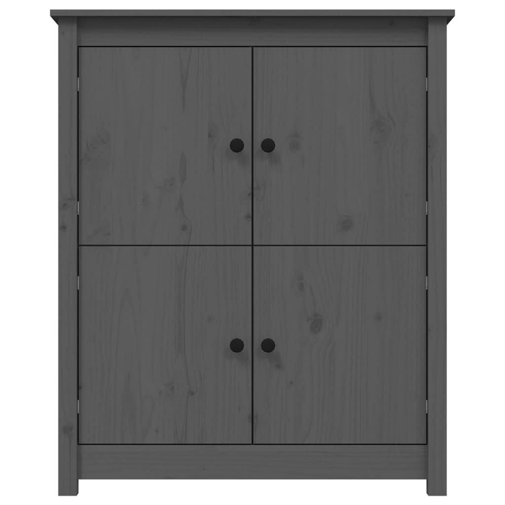 skænk 83x41,5x100 cm massivt fyrretræ grå