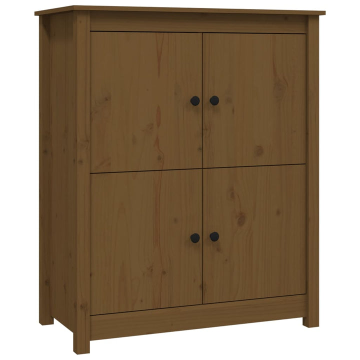 skænk 83x41,5x100 cm massivt fyrretræ gyldenbrun