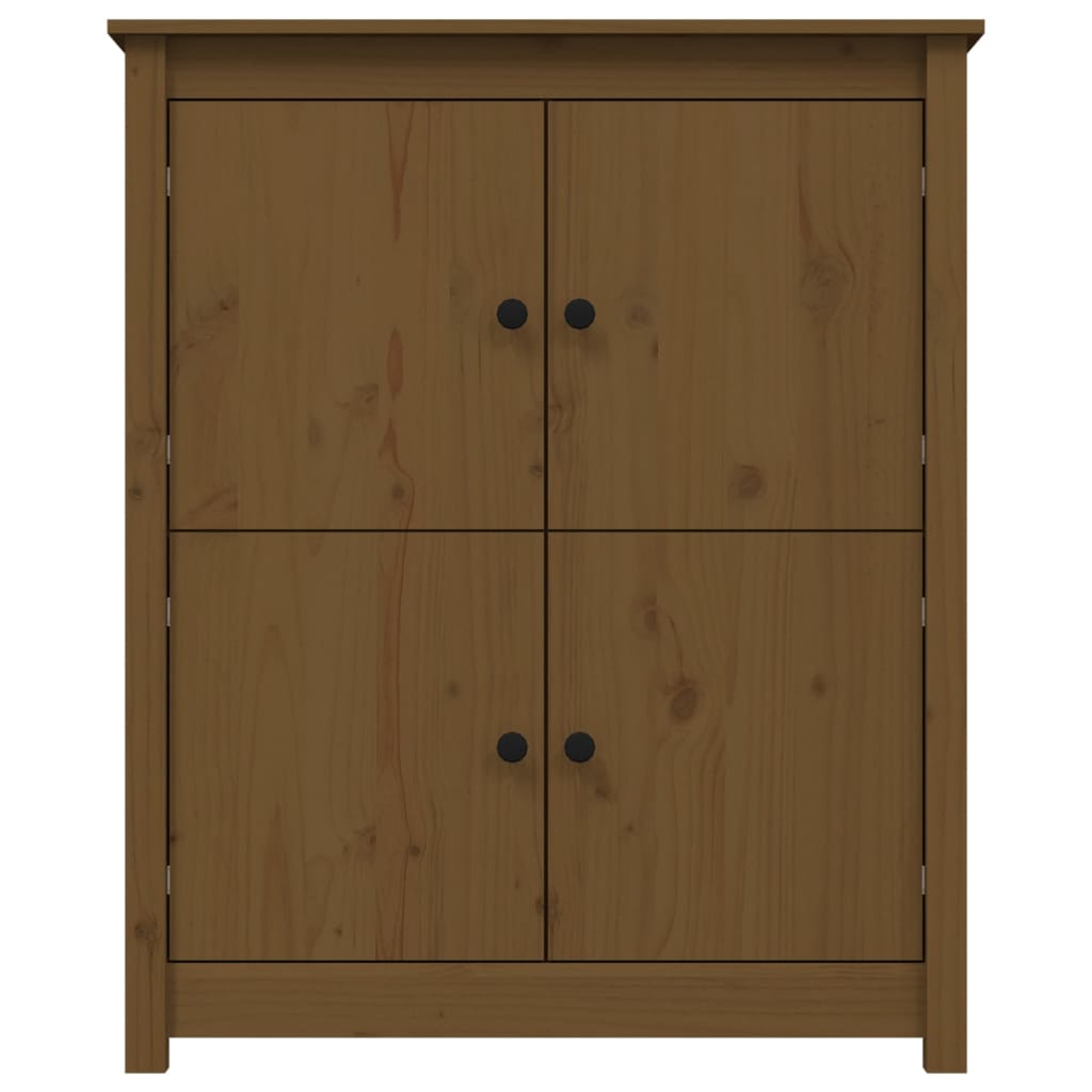 skænk 83x41,5x100 cm massivt fyrretræ gyldenbrun