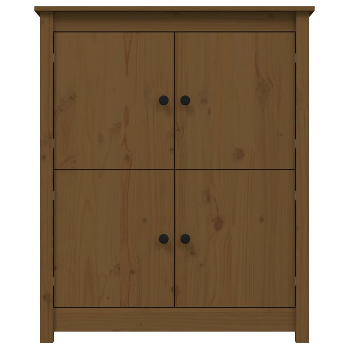 skænk 83x41,5x100 cm massivt fyrretræ gyldenbrun