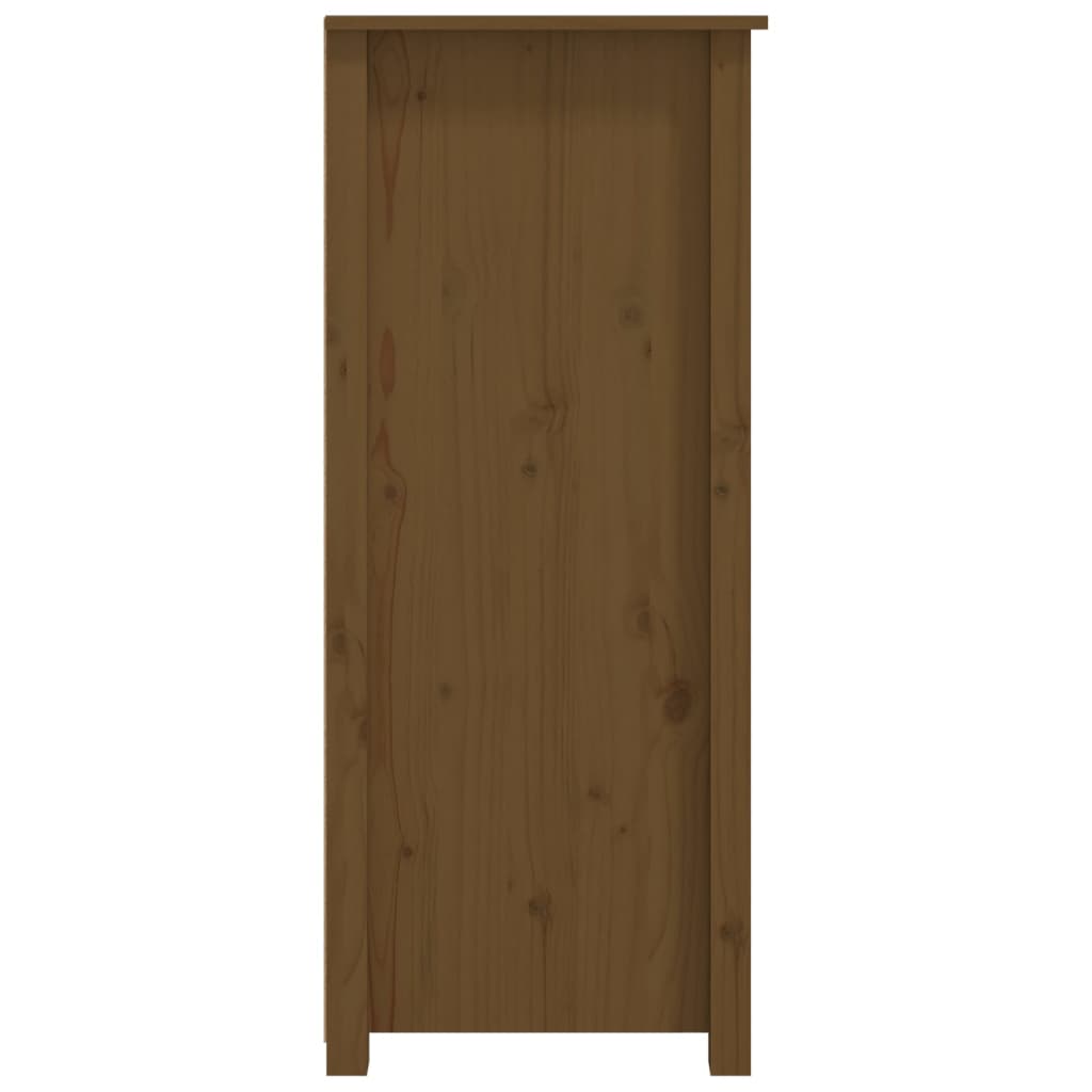 skænk 83x41,5x100 cm massivt fyrretræ gyldenbrun