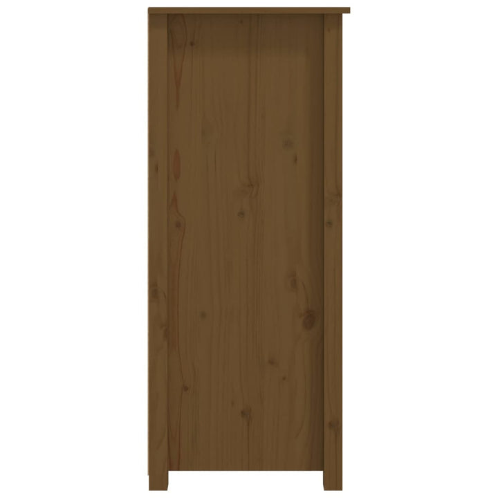 skænk 83x41,5x100 cm massivt fyrretræ gyldenbrun