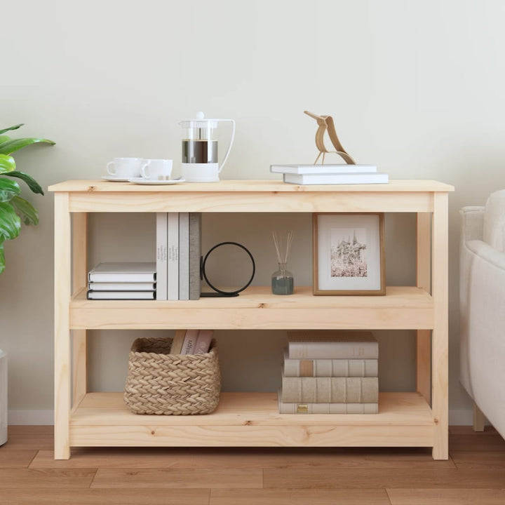konsolbord 110x40x74 cm massivt fyrretræ