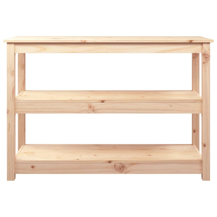 konsolbord 110x40x74 cm massivt fyrretræ