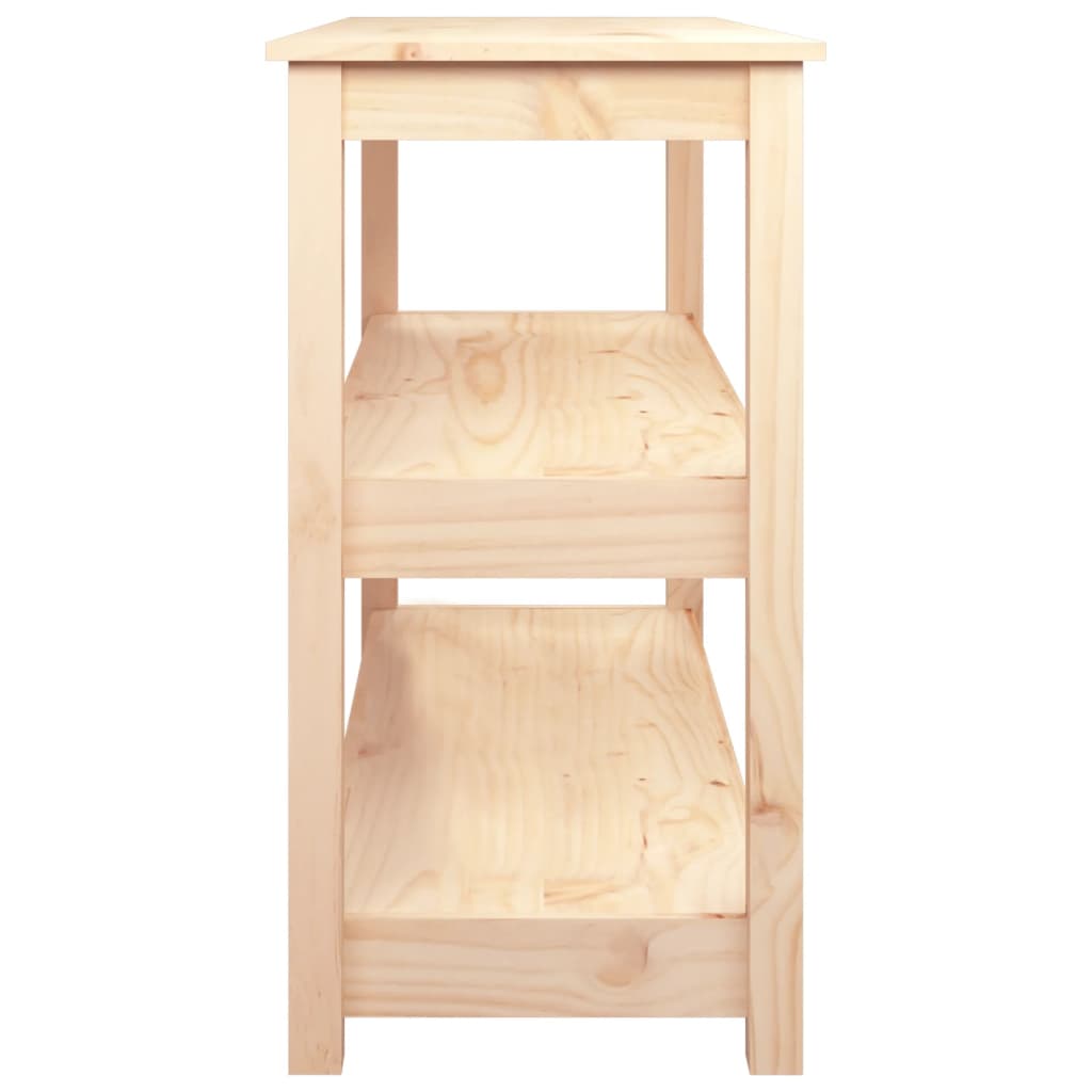 konsolbord 110x40x74 cm massivt fyrretræ
