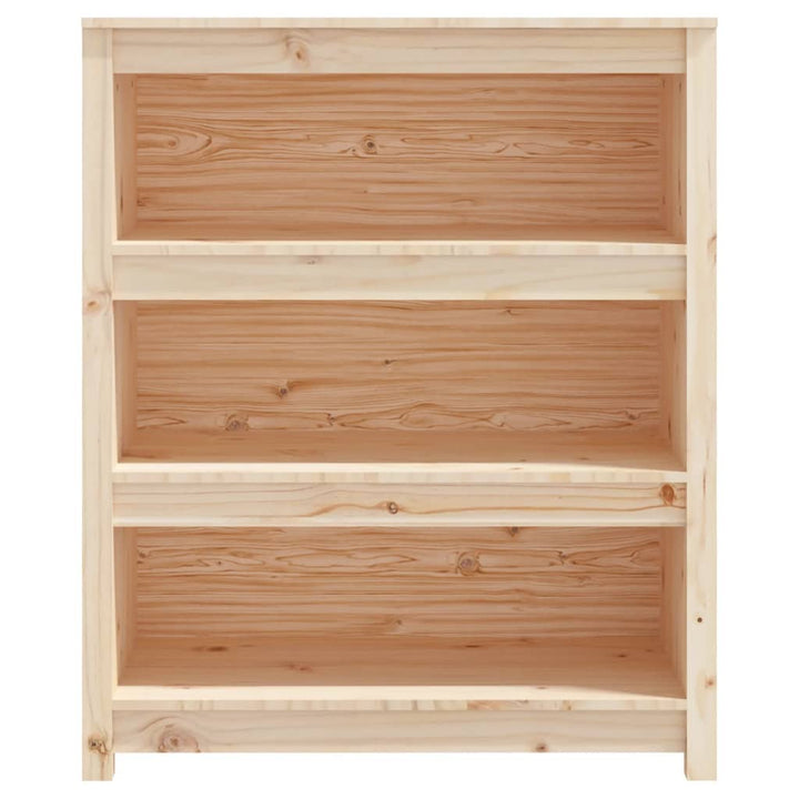 bogreol 80x35x97 cm massivt fyrretræ