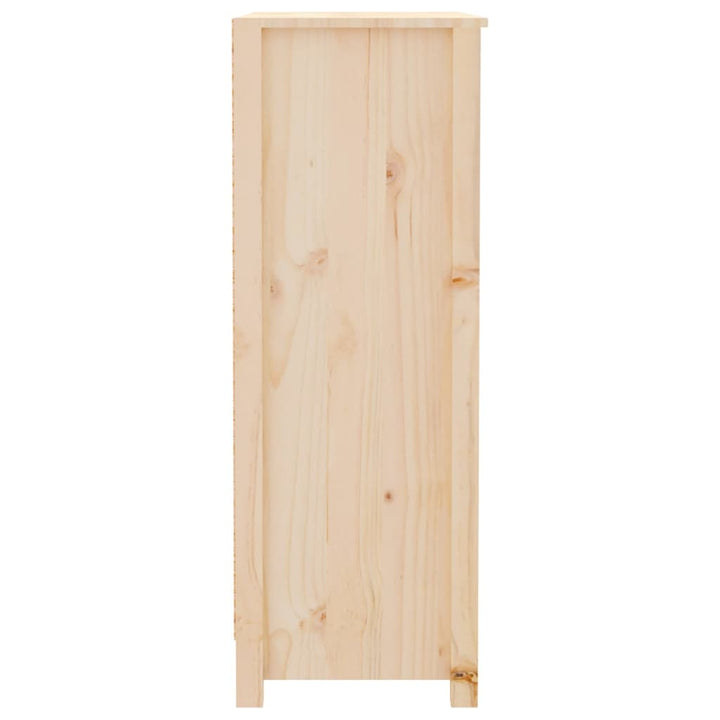 bogreol 80x35x97 cm massivt fyrretræ