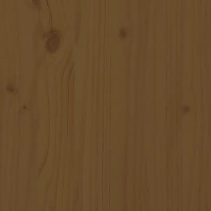 bogreol 80x35x126 cm massivt fyrretræ gyldenbrun