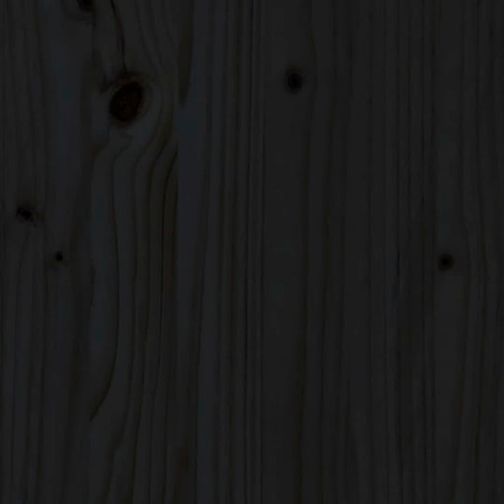 bogreol 50x35x154 cm massivt fyrretræ sort