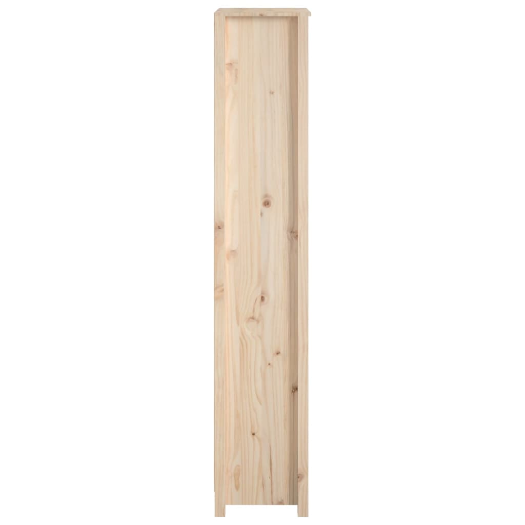 bogreol 50x35x183 cm massivt fyrretræ