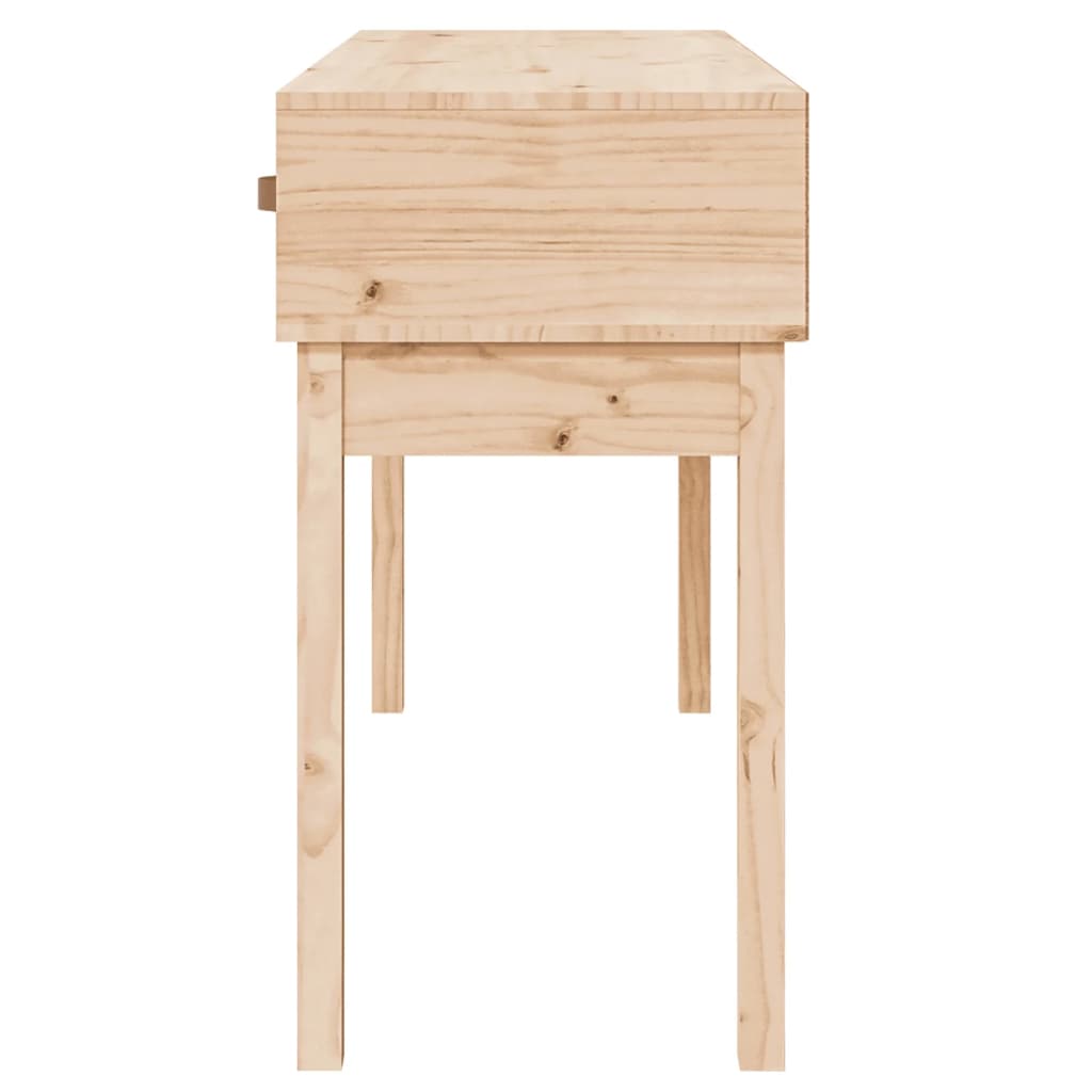 konsolbord 114x40x75 cm massivt fyrretræ
