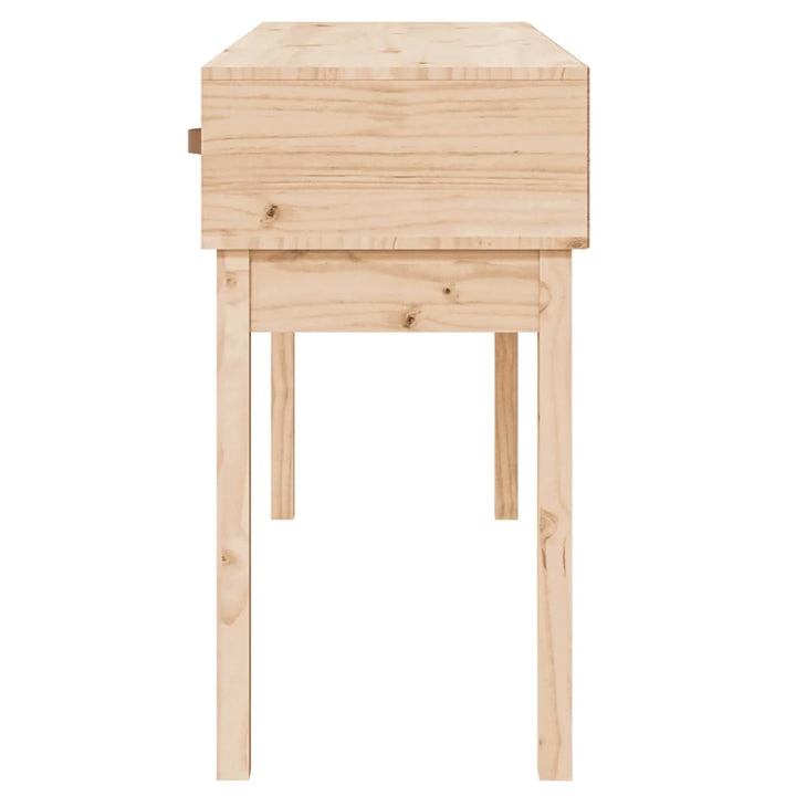 konsolbord 114x40x75 cm massivt fyrretræ