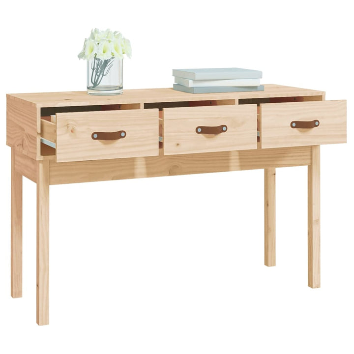 konsolbord 114x40x75 cm massivt fyrretræ