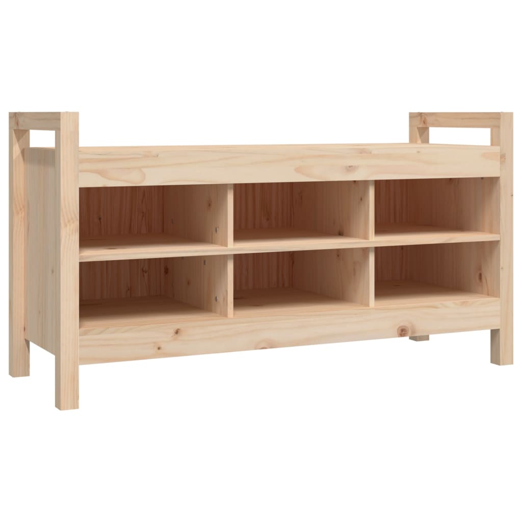 entrébænk 110x40x60 cm massivt fyrretræ