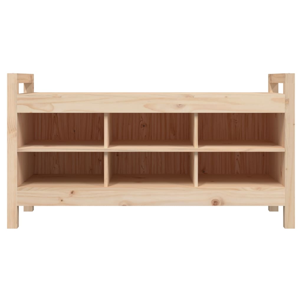 entrébænk 110x40x60 cm massivt fyrretræ