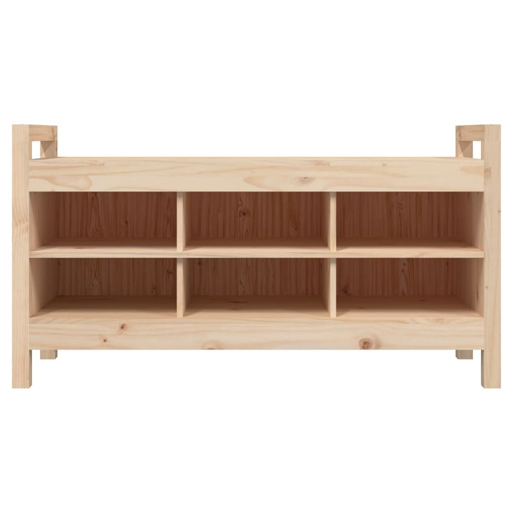 entrébænk 110x40x60 cm massivt fyrretræ