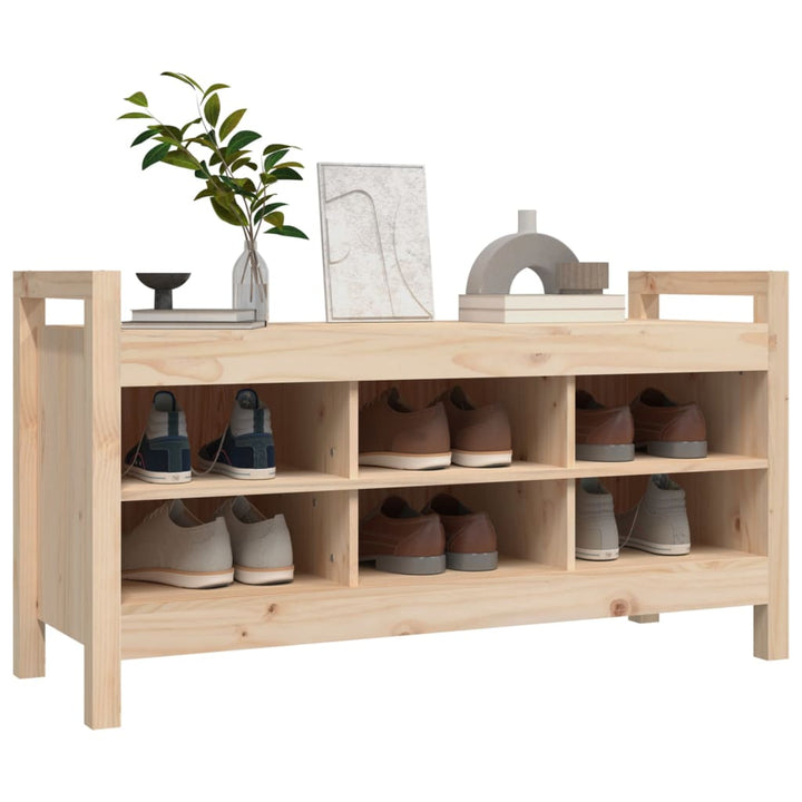 entrébænk 110x40x60 cm massivt fyrretræ