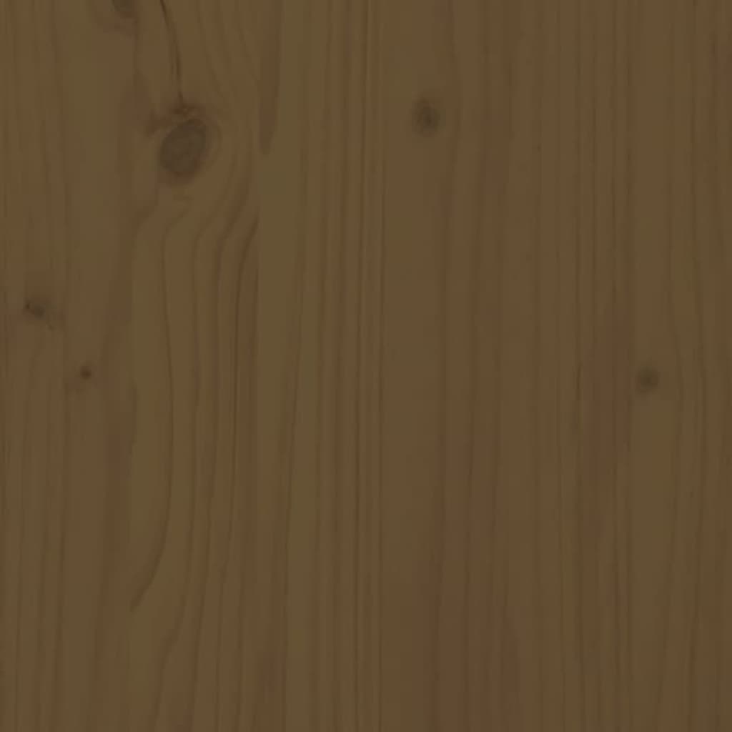 entrébænk 110x40x60 cm massivt fyrretræ gyldenbrun