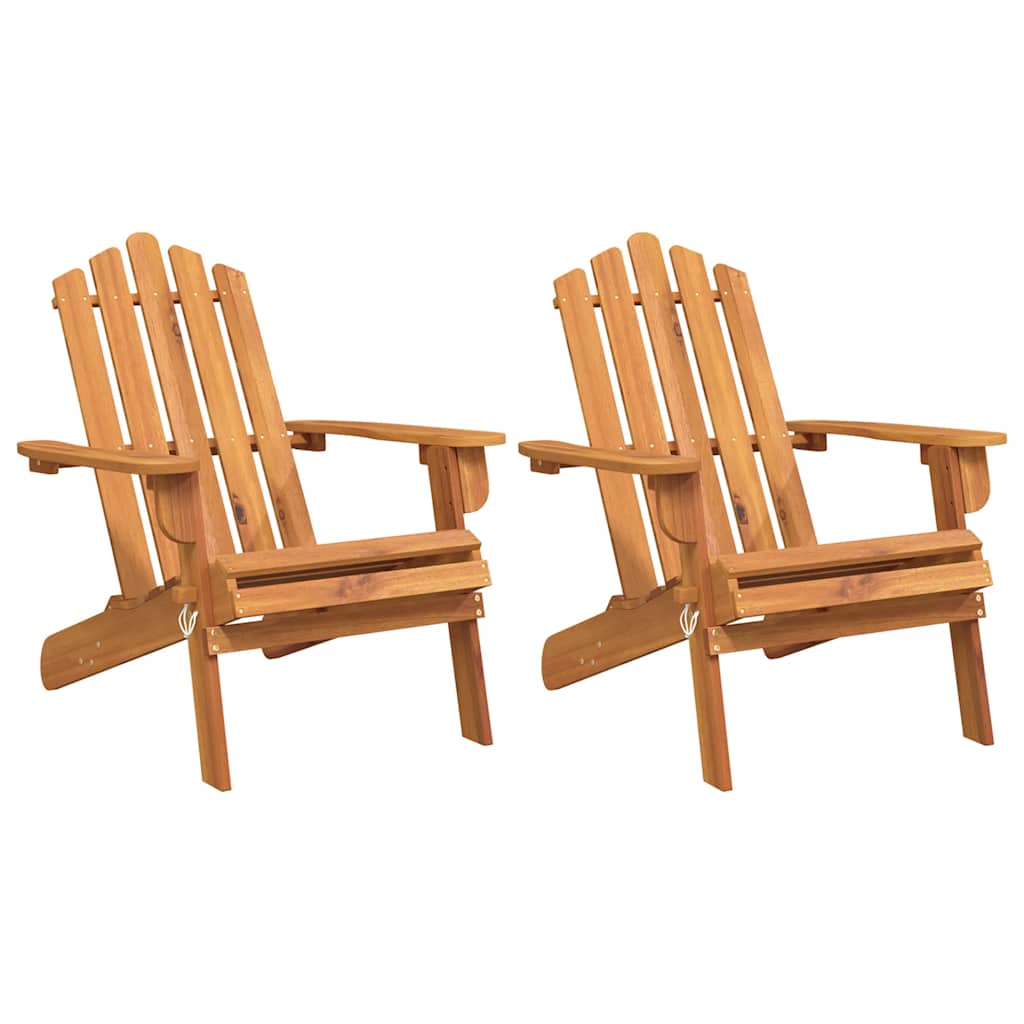 Adirondack-stole 2 stk. massivt akacietræ