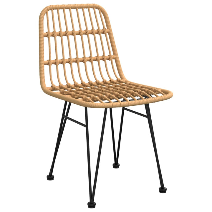 havestole 2 stk. 48x62x84 cm polyrattan