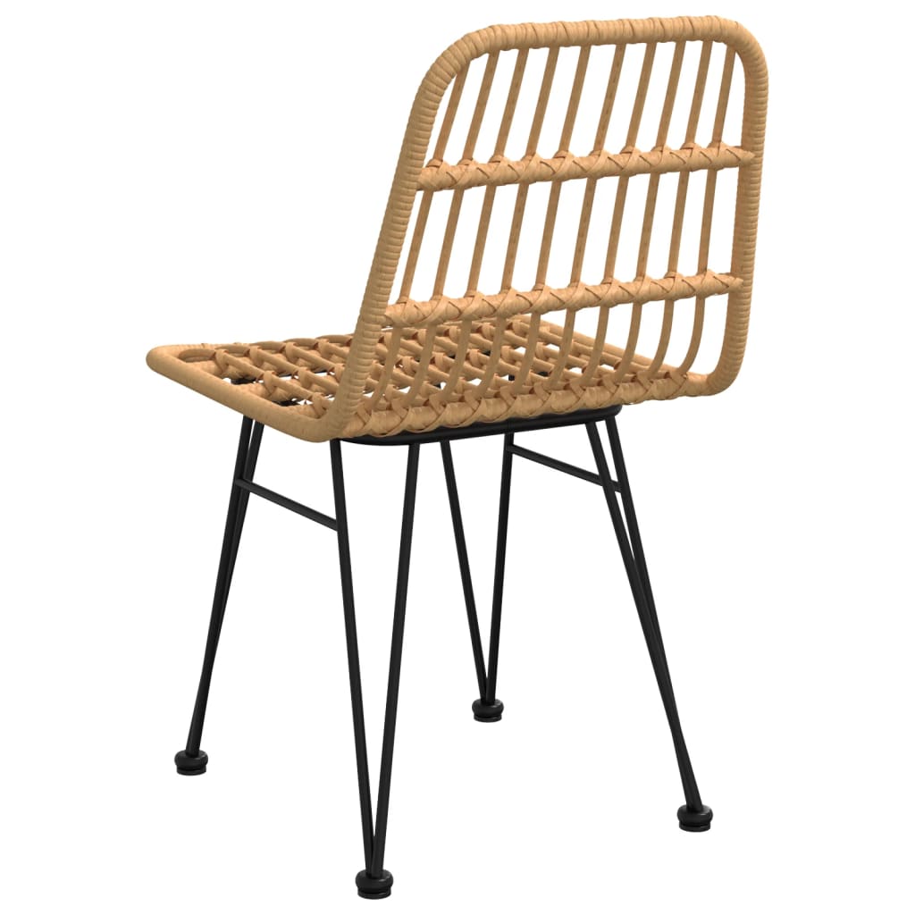 havestole 2 stk. 48x62x84 cm polyrattan