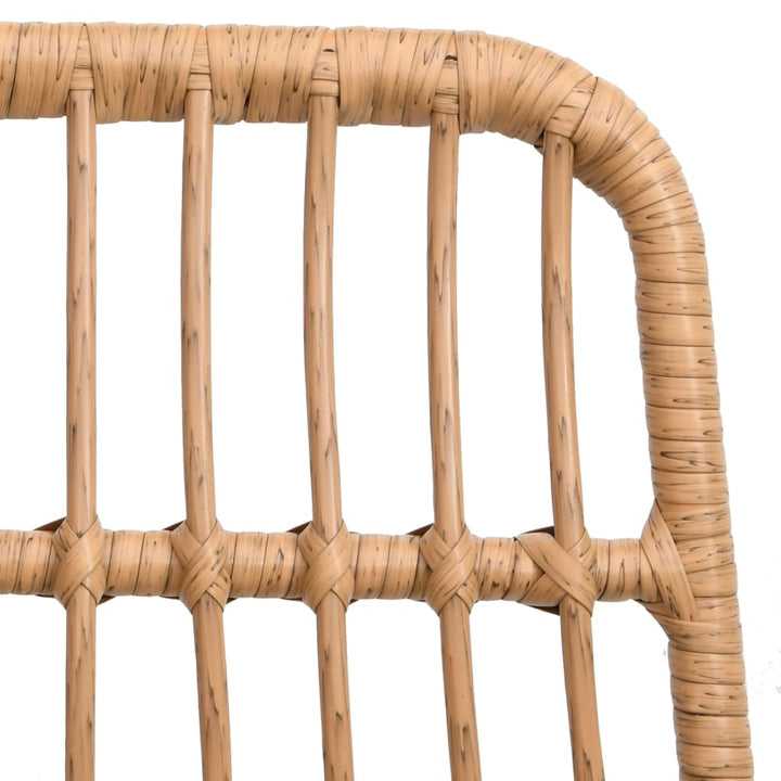 havestole 2 stk. 48x62x84 cm polyrattan
