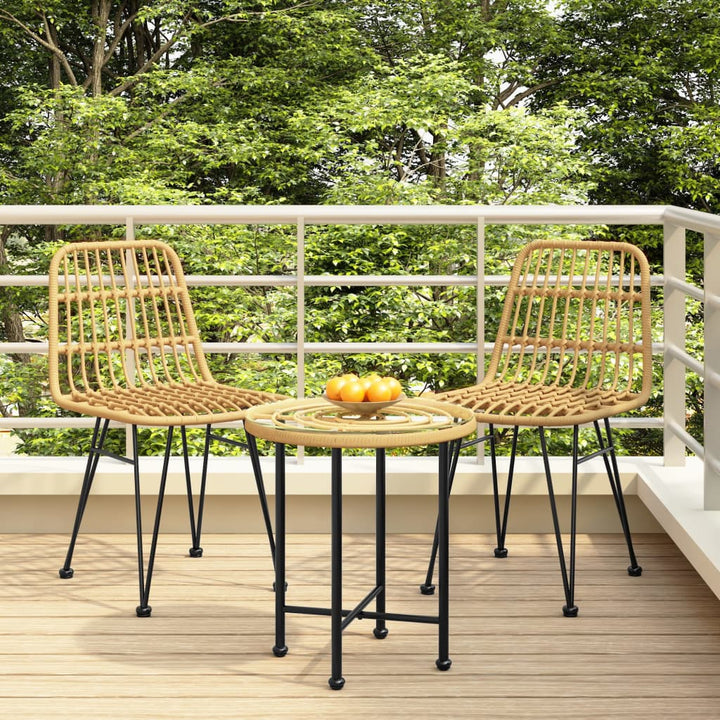 havestole 2 stk. 48x62x84 cm polyrattan