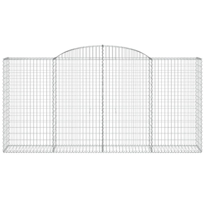 buede gabionkurve 10 stk. 300x50x140/160 cm galvaniseret jern