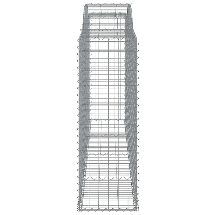 buede gabionkurve 10 stk. 300x50x140/160 cm galvaniseret jern