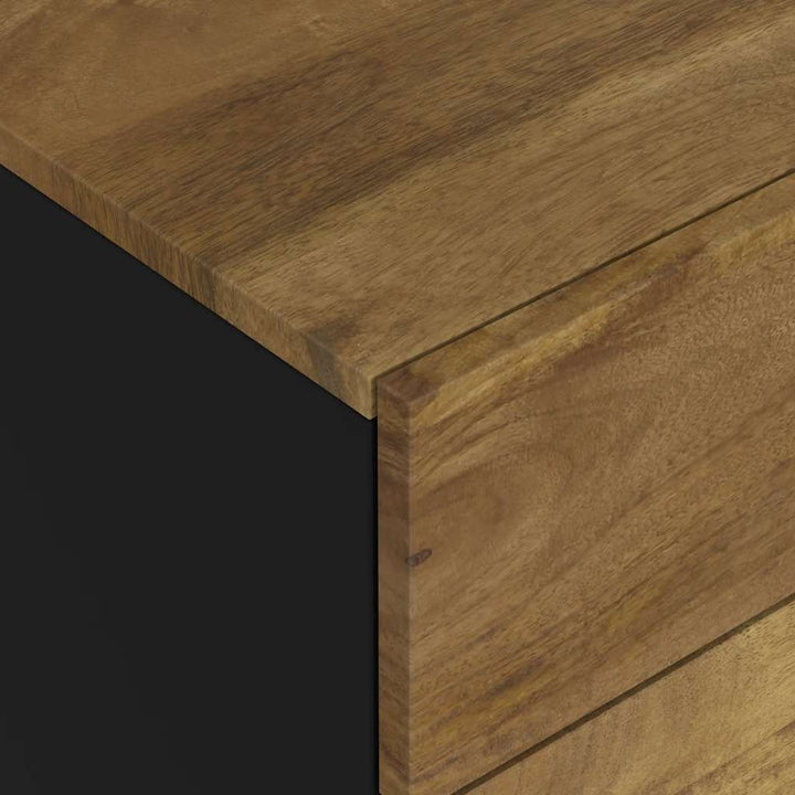 sengebord 50x33x62 cm massivt mangotræ og konstrueret træ