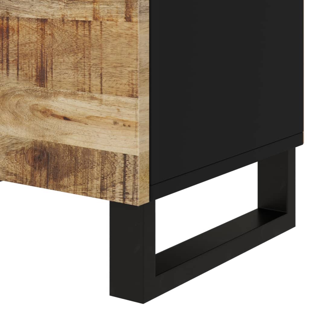 sengebord 50x33x60 cm massivt mangotræ og konstrueret træ