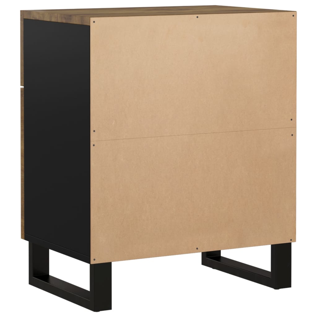 sengebord 50x33x60 cm massivt mangotræ og konstrueret træ