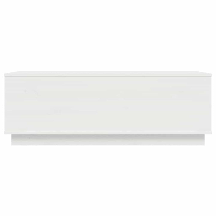 sofabord 100x50x35 cm massivt fyrretræ hvid